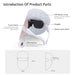 LED Facial Mask Led Light Photon Therapy 3 Colors Light Facial Beauty Device for Skin Rejuvenation Wrinkles Removal Anti-Aging