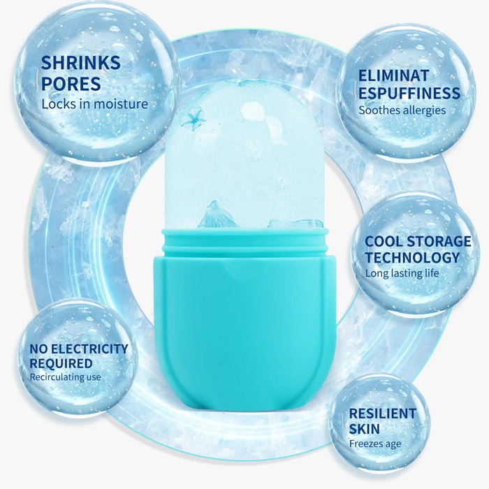 Large Silicone Ice Cube Tray Skin Care Beauty Lifting Contouring Tool Ice Globe Ice Ball Face Massager Facial Roller Reduce Acne
