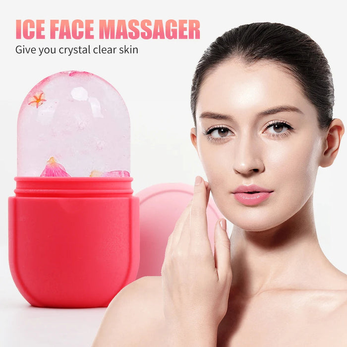 Large Silicone Ice Cube Tray Skin Care Beauty Lifting Contouring Tool Ice Globe Ice Ball Face Massager Facial Roller Reduce Acne