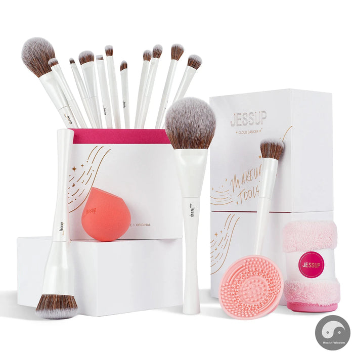 Makeup Brushes 4-14pcs Make up Brush set Highend Makeup Gift Set For Women with Sponge Makeup,Brush Cleaner,Towel T333