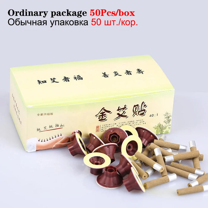Mini Moxibustion Stick Moxa Therapy Human Body Acupoint Meridian Warm Massage Health Care Medications Penetrate Through Heat