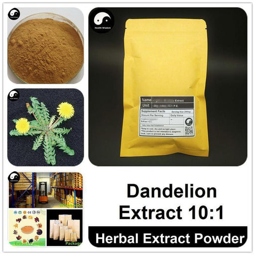 Mongolian Dandelion Extract Powder 10:1, Herba Taraxaci P.E., Pu Gong Ying-Health Wisdom™