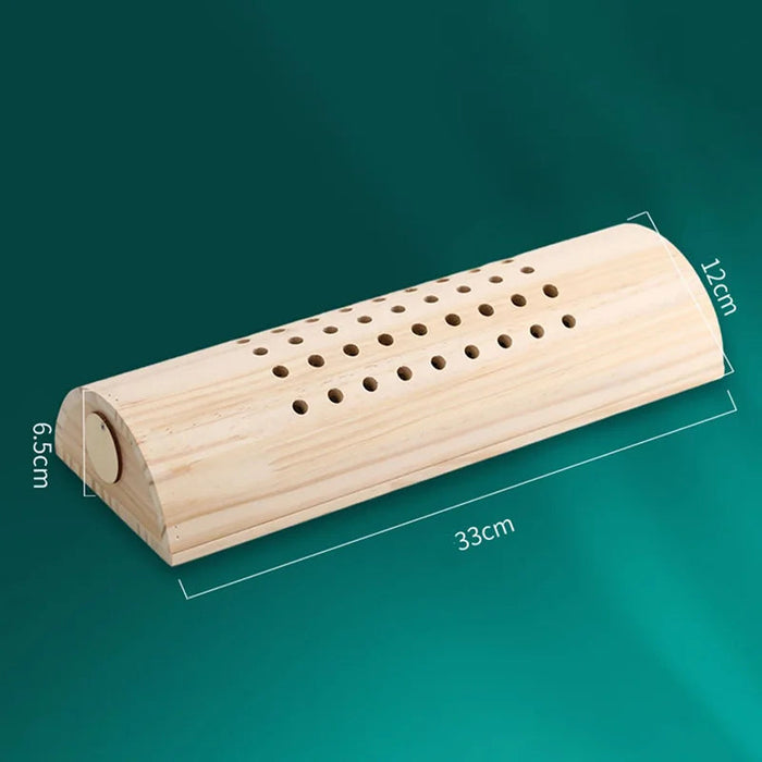 Moxibustion Cervical Spine Treatment Febrile Pillow Moxa Therapy Wooden Pillows Warm Neck Waist Warm Massage Pain Relieve