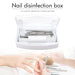 Nail Art Sterilizer Tray Disinfection Box Sterilizing Clean Nail Art Salon Manicure Implement Sanitize Equipment Cleaner Tools-Health Wisdom™