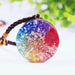 Orgone Energy Rainbow Pendant Necklace Spiritual Orgonite Crystal Healing 7 Chakra Stone Radiation Reiki Jewelry-Health Wisdom™
