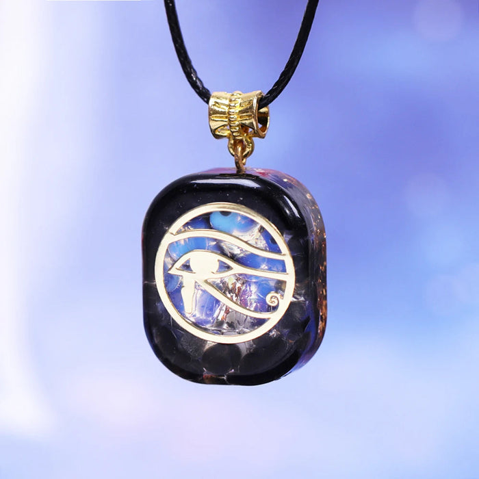 Orgonite Crystal Necklace Eye Of Horus Egypt Protection Pendant Ancient Orgone Egyptian Symbol Of Protection-Health Wisdom™