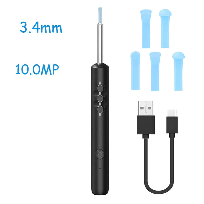 PASTSKY Ear Cleaner Ear Wax Candle Removal Tool WiFi 3.0MP Otoscope Wireless 3.9mm Camera Medical Health Care Oral Inspection