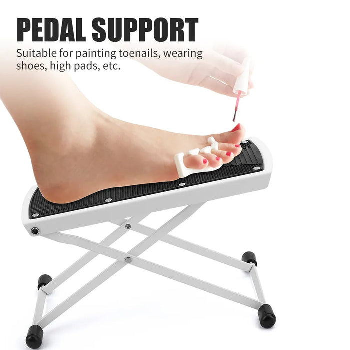 Pedicure Foot Rest Stand Non-Slip Home Footrest Adjustable Sturdy Manicure Foot Rest Nail Pedal Treat Your Feet No More Bending-Health Wisdom™