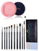 Perfect Eye Makeup Brushes Set 10pcs Synthetic Hair Eyeshadow Blending Eyeliner Lash Spoolie Eyebrow Brush Kits Gift Box T315