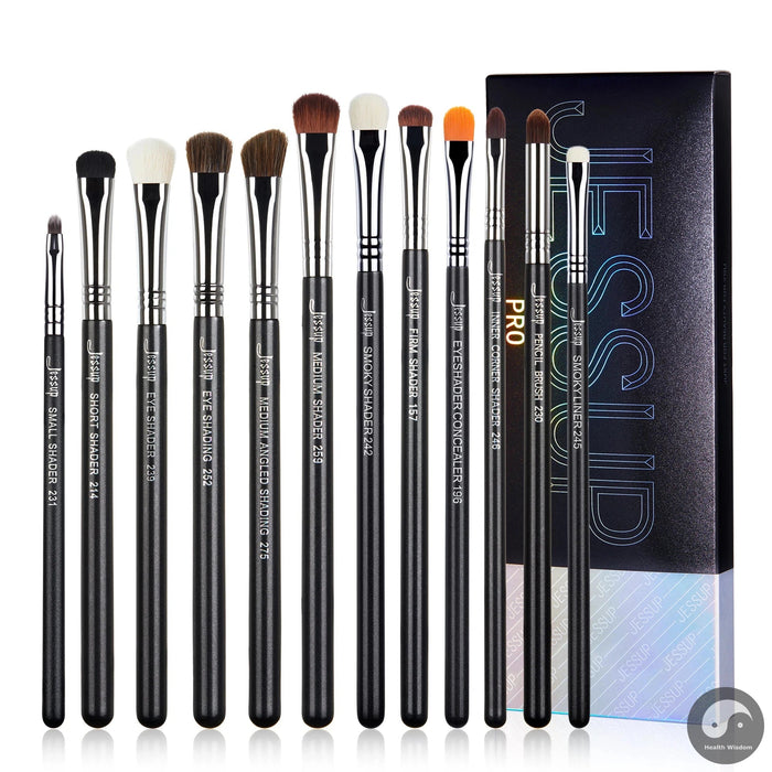 Perfect Eye Makeup Brushes set Professional Eye Blending Brush Synthetic Blends Shadow Crease Pencil Smoky T338-Health Wisdom™
