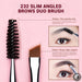 Perfect Eyebrow brushes set,3pcs Pro eyebrow brush,synthetic,brow sculpt/slim flat angled brows brush/precision definer T326