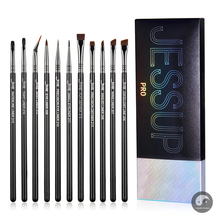 Perfect Lip brushes set,Pro contour different lip shapes,Synthetic,small/cat-tongue /flat/round/tapered-tip lipliner brush T325-Health Wisdom™