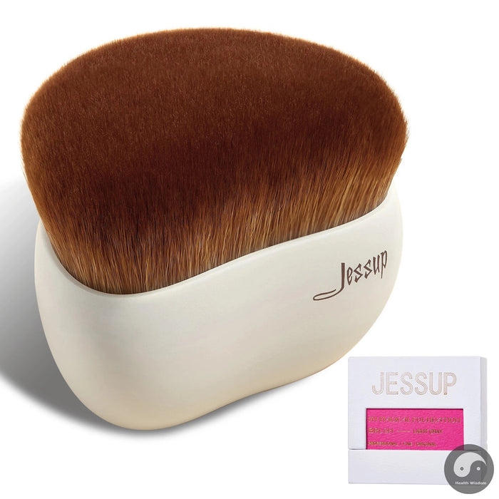 Perfect Makeup Brush Foundation Brush with Makeup Sponge,Contour Blush Concealer Highlight, T882