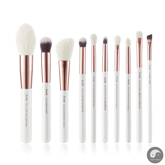 Perfect Makeup Brushes Set 10pcs Make up Brush Natural-Synthetic Beauty Tools kit Foundation Powder Definer Shader Liner Natural