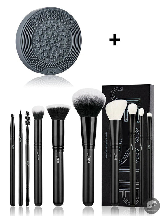 Perfect Makeup Brushes Set 10pcs Makeup Brush Natural-Synthetic Powder Foundation Eyeshadow Eyeliner Concealer Blush Eyebrow T323-Health Wisdom™