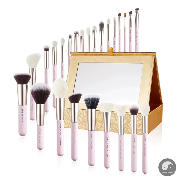Perfect Makeup Brushes Set 15-25pcs Makeup Brush Eyeshadow Blending Powder Foundation Blusher Concealer Cosmetics Storage Box-Health Wisdom™