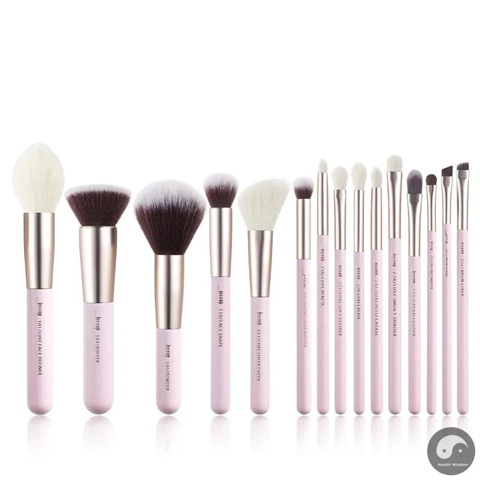Perfect Makeup Brushes Set 15-25pcs Natural-Synthetic Foundation Powder Highlighter Eyeshadow Brush Pedzle do Makijazu T290-Health Wisdom™