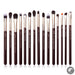 Perfect Makeup Brushes Set 15pcs professional Make up Brush Eyeliner Shader Natural-synthetic Rose-carmin/Silver