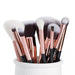 Perfect Makeup Brushes set 10pcs professional Make up Brush Foundation Powder Buffer Cheek Shader Pearl White/ Rose Gold Cosmetic-Health Wisdom™