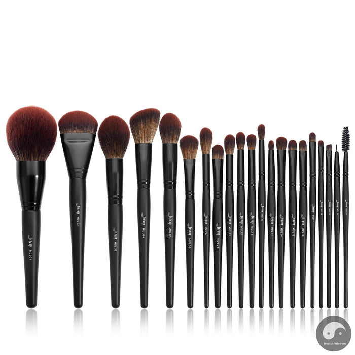 Perfect Makeup Brushes set,3-21pcs Premium Synthetic Big Powder Brush Foundation Concealer Eyeshadow Eyeliner Spoolie Wooden T271-Health Wisdom™