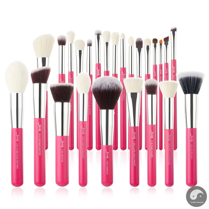 Perfect Makeup brushes set ,6- 25pcs Make up Brush Professional ,Natural-Synthetic Foundation Powder Blending Eyeshadow T195