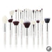 Perfect Makeup brushes set Pearl White/Silver Beauty Foundation Powder Eyeshadow Make up Brushes High quality 6pcs-25pcs