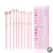 Perfect Pink Makeup Brushes Set 2-14pcs Make up Brushes Premium Vegan Foundation Blush Eyeshadow liner Powder Blending Brush,T495-Health Wisdom™