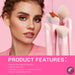 Perfect Pink Makeup Brushes Set 2-14pcs Make up Brushes Premium Vegan Foundation Blush Eyeshadow liner Powder Blending Brush,T495-Health Wisdom™
