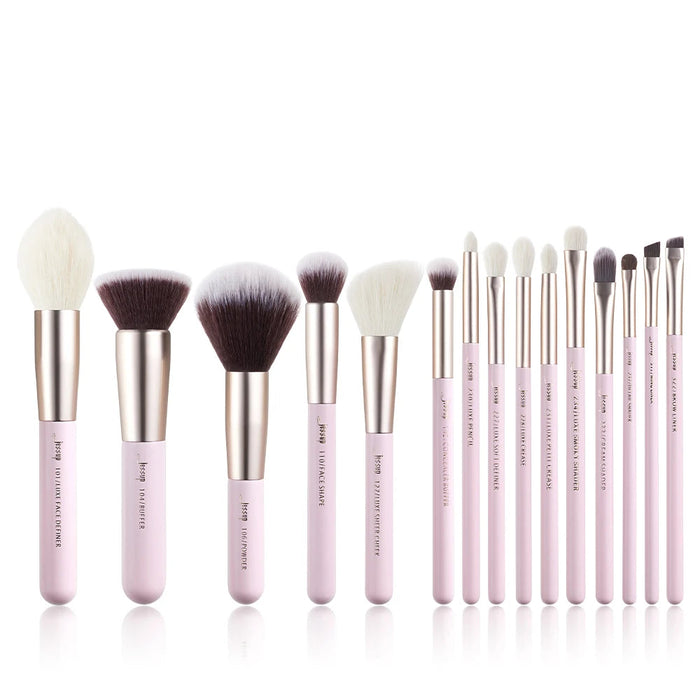 Perfect Professional Makeup Brushes 15pcs Make up Brush set Cosmetics Foundation Powder Definer Shader Liner Rose Gold / Black-Health Wisdom™