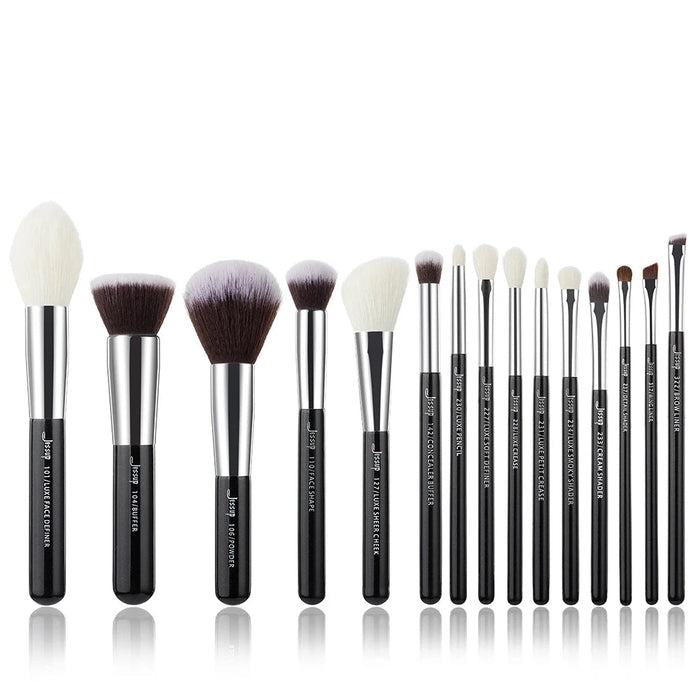 Perfect Professional Makeup Brushes 15pcs Make up Brush set Cosmetics Foundation Powder Definer Shader Liner Rose Gold / Black-Health Wisdom™