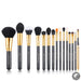 Perfect Professional Makeup Brushes Set Powder Foundation Eyeshadow Eyeliner Lip Brush Tool Kit Make Up Cosmetic Tools,15pcs T094