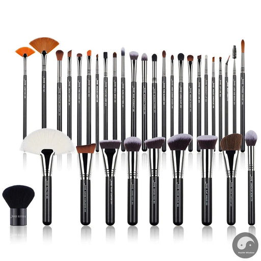 Perfect Professional Makeup brushes 34pcs Synthetic Foundation Contour Powder Blush Highlighter Eyeshadow Concealer Eyebrow-Health Wisdom™