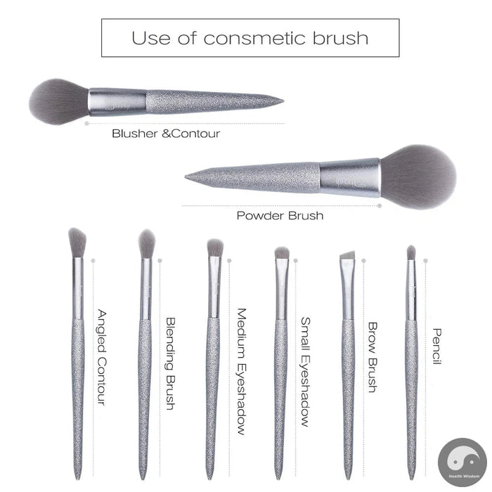 Perfect brush 8pcs makeup brush Powder Blusher Eyeshadow Foundation brush Synthetic hair Gift box Shining Party-Health Wisdom™