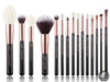 Perfect brushes 15pcs Professional Makeup Brushes Set Foundation Powder Make up brush Pencil natural-synthetic hair Rose Gold