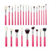 Perfect brushes 25pcs Professional Makeup Brushes Set Foundation Powder Blushes Precision Eyeshadow Eyeliner Eyebrow Rose-carmin