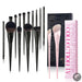 Pink Foundation Brushes Set T497 with 14pcs Makeup brushes T329