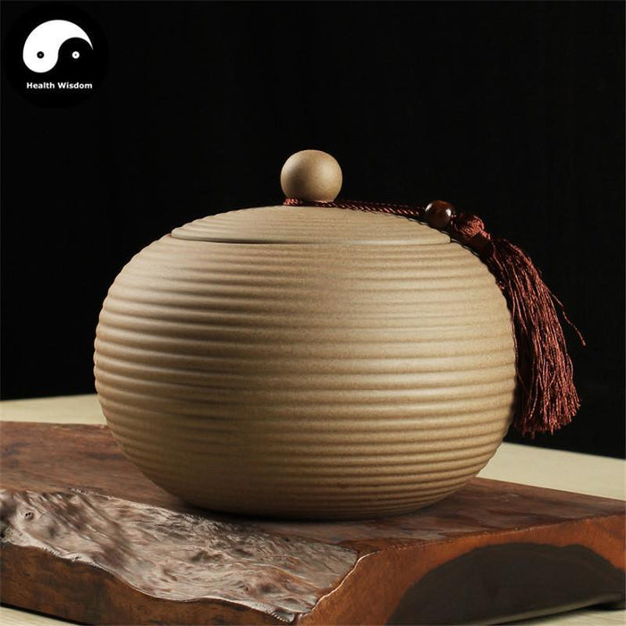 Pottery Ceramic Loose Leaf Tea Storage 500g 茶叶罐