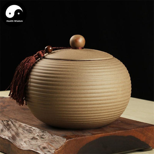 Pottery Ceramic Loose Leaf Tea Storage 500g 茶叶罐-Health Wisdom™
