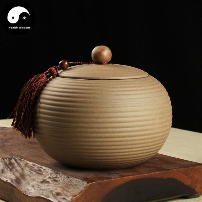 Pottery Ceramic Loose Leaf Tea Storage 500g 茶叶罐