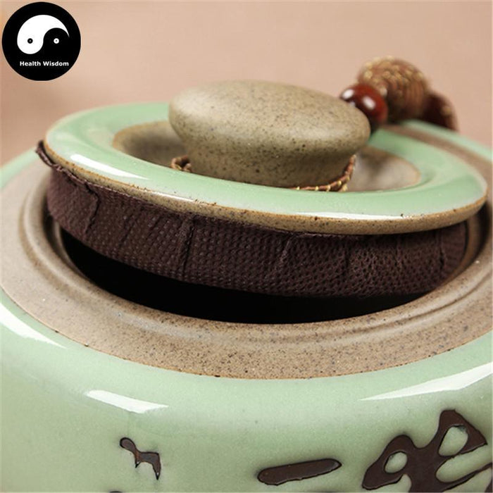 Pottery Loose Leaf Tea Storage 150g 粗陶 茶叶罐 禅-Health Wisdom™