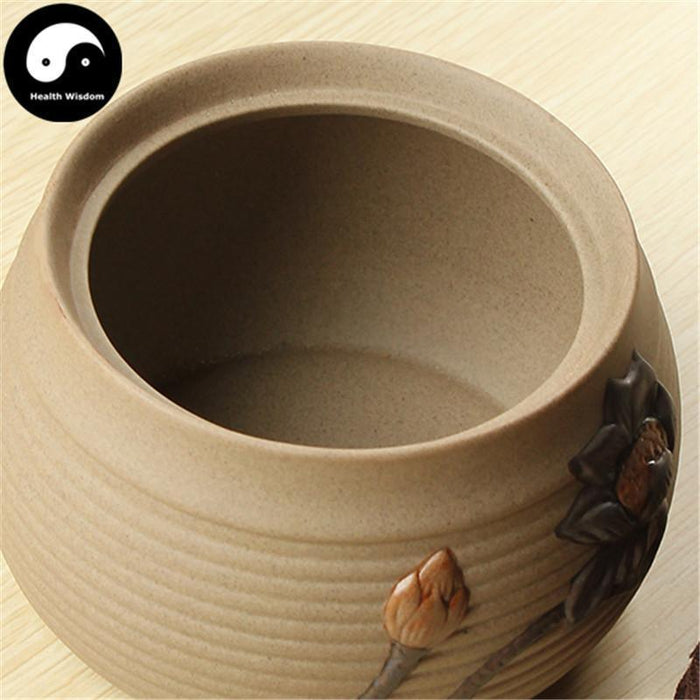Pottery Loose Leaf Tea Storage 200g 粗陶 茶叶罐-Health Wisdom™