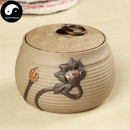 Pottery Loose Leaf Tea Storage 200g 粗陶 茶叶罐-Health Wisdom™