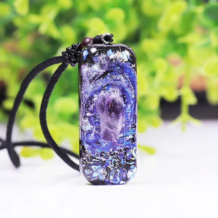 Powerful Orgone Pendant With Amethyst Energy Healing Necklace Amulet Jewelry Orgonite For Protection Balance Positive Energy-Health Wisdom™
