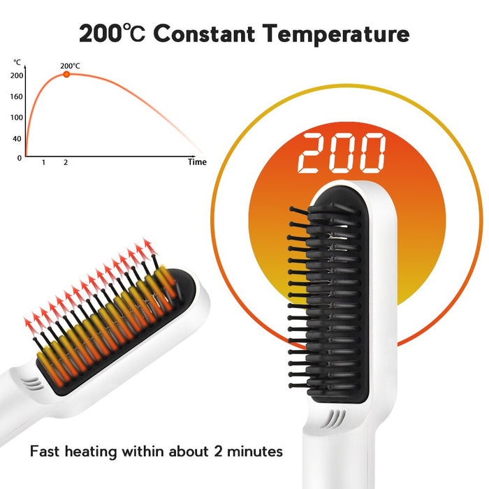 Professional Hair Comb Brush Beard Straightener Multifunctional Hair Straightening Comb Hair Straighten Heating Styling Tools