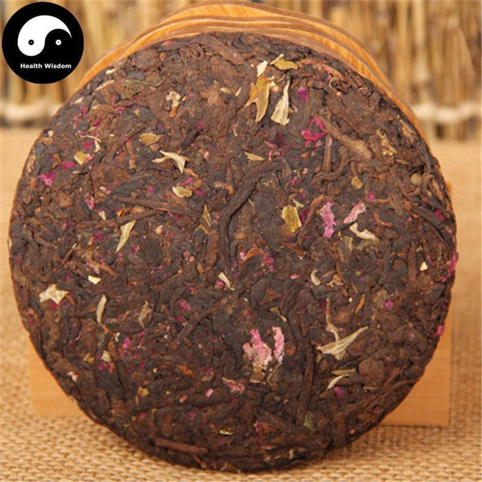 Pu erh Cake Tea 100g,Rose Flower Ripe Puer-Health Wisdom™