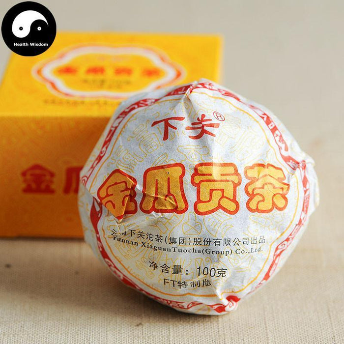 Pu erh Tea 100g,Xia Guan Raw Tuo Puer Cha 下关沱茶2013-Health Wisdom™