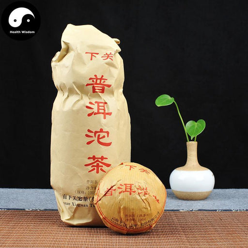 Pu erh Tea 100g,Xia Guan Ripe Tuo Puer Cha 下关沱茶-Health Wisdom™