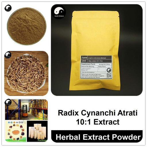 Radix Cynanchi Atrati Extract Powder, Blackend Swallowwort Root P.E. 10:1, Bai Wei