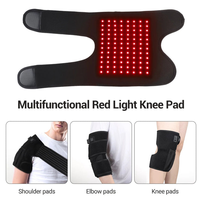 Red Light Therapy Knee Protect Pads Pain 660nm 850nm Heat Physiotherapy Foot Shoulder Elbow Joint Arthritis Pain Rehabilitation