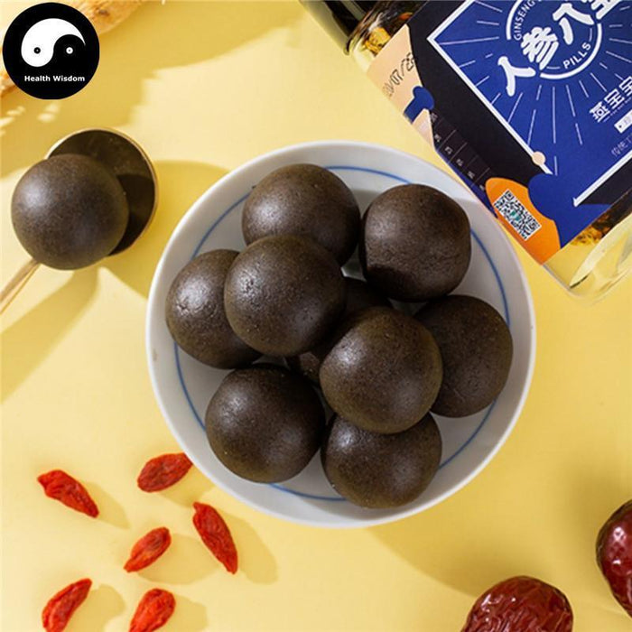 Ren Shen Ba Bao Wan 人参八宝丸, Ginseng Mix 8 Tonic Herbs Balls For Men Energy Strong-Health Wisdom™